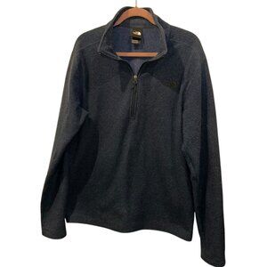 The North Face blue half zip outdoor layer long sleeved shirt mens Large